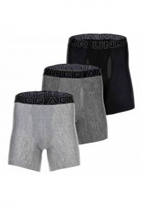 Комплект из 3 трусов-боксеров - высокотехнологичные трусы-боксеры эластичные однотонные Under Armour, мультиколор