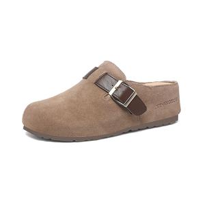 Golden Silk Rabbit Женские тапочки с закрытым носком цвета хаки, цвет Khaki