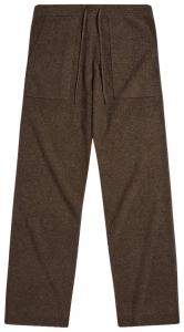 Вязаные шерстяные брюки KROST, коричневый цвет