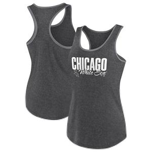 Женский черный топ racerback Chicago White Sox plus size Profile