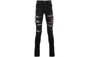 Рваные джинсы skinny AMIRI, черный