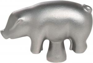 Ручка для жаровни Staub в форме свиньи, нержавеющая сталь, для кокотниц/жаровен диаметром 18-41 см, серебристая