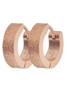 Adeliás Женские серьги - серьги-кольца на шарнирах из нержавеющей стали с золотым покрытием