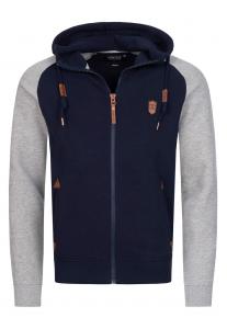 Худи на молнии Indicode Jeans ARBUTUS, темно-синий