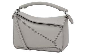 LOEWE Пазл из коровьей кожи женская миниатюрная серая сумка через плечо кроссбоди