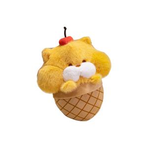 Runcan Коллекция плюшевых игрушек Cartoon Groundhog, Hamburger, Croissant Bag, Ice Cream, Tuck Dolls, высота 20 см