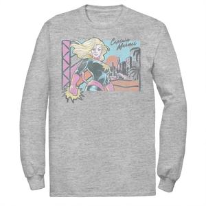 Мужская футболка с графическим рисунком в стиле ретро Marvel Captain Marvel Licensed Character