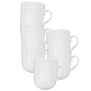 Кружки Кружка с ручкой Rondo/Liane 0,27 л, набор 6 шт., белая Seltmann Weiden, белый