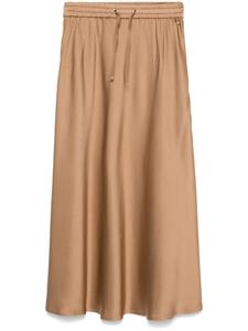 Herno атласная юбка макси, коричневый
