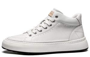 Кроссовки LEAVELAND Stylish Skateboarding Shoes Men Mid-top, белый