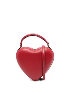 Стеганая сумка-тоут в форме сердца Moschino, красный