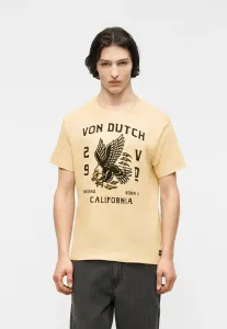 Футболка с принтом Von Dutch, Beige
