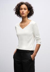 Топ Street One MIT HERZAUSSCHNITT, Weiß/Off-White