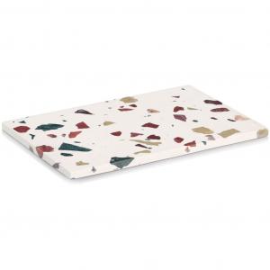 Блюдо для сервировки Zeller Terrazzo современный дизайн Zeller Present, Weiß/bunt