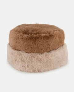 Шапка из искусственного меха Nine West, песочный
