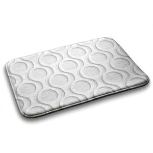 Коврик для ванной Tulup Kreise Muster, 75x1x75 см, белый