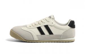 HUANQIU Амортизирующие устойчивые к истиранию дышащие нескользящие низкие скейтерские кроссовки мужские бежево-черные, цвет Beige Black