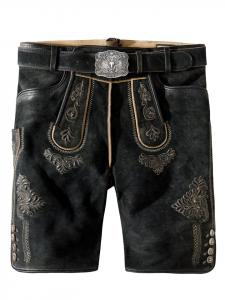 Stockerpoint Кожаные брюки "Бертль" с графитовыми вкраплениями