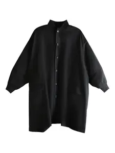 Пальто на пуговицах Yohji Yamamoto, черный