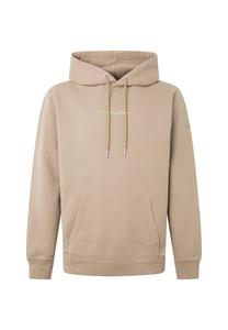 Толстовка с капюшоном - худи David хлопковый капюшон логотип однотонный Pepe Jeans, бежевый