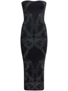 Платье миди с эффектом металлик из коллаборации с Wolford ETRO, черный