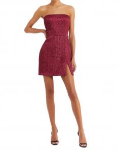 Платье Arely в бордовом цвете Amanda Uprichard