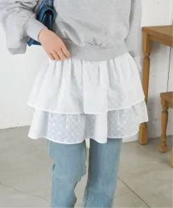 Лучшая/полностью вышитая хлопковая юбка-комбинация