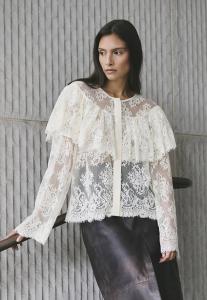 Блуза Karen by Simonsen Blouse, Egret/White