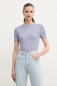 Футболка Calvin Klein Jeans, фиолетовый