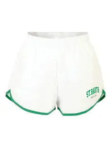 Шорты с эластичной резинкой на талии MC2 Saint Barth Kids, белый
