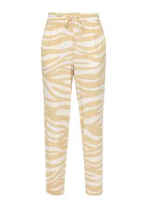 Зауженные брюки s.Oliver, Beige/White
