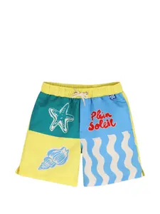 Шорты для плавания с цветными блоками Kids Around, желтый