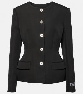 Блейзер Medusa '95 из верджин вули Versace, 1B000-Black