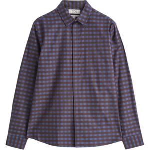 COS Рубашка мужская бордовая/blue