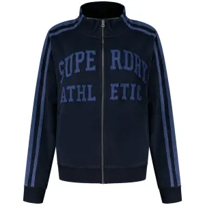Толстовка Superdry Athletic Applq свободного кроя на молнии, синий