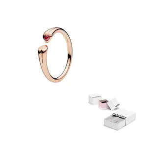 Pandora Медное серебряное кольцо Women's Rose Gold