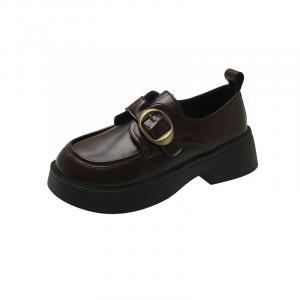 WUJI Коричневые лоферы женские, цвет Brown