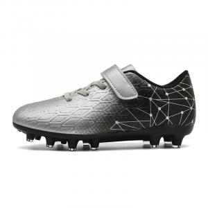 Непромокаемые, устойчивые к истиранию, дышащие низкие детские футбольные бутсы для детей от 3 до 7 лет AMICNIEGD, серебро