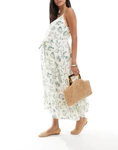 Платье Vero Moda Maternity Easy на бретелях с контрастным морским принтом