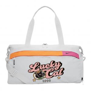 Nike Полиэстеровый узорчатый наплечный рюкзак унисекс белый, Lucky Cat