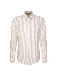 Рубашка Slim Fit на пуговицах SEIDENSTICKER Slim, бежевый