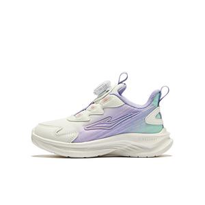 ERKE KIDS Кроссовки для бега детские, микрокристаллические, белые/с цифрами, лавандовые
