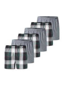 Schiesser Боксерские шорты зелено-серого цвета