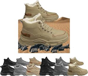 Мужские походные ботинки для улицы, прочные и дышащие ботинки с шнуровкой, для прогулок, хайкинга и альпинизма, осень и зима Generic, хаки