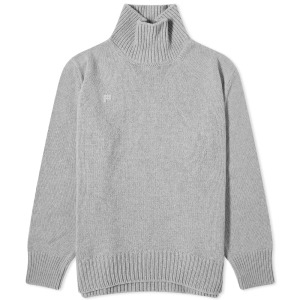 Свитер Pangaia Recycled Cashmere Knit Chunky Turtleneck, цвет Grey Marl