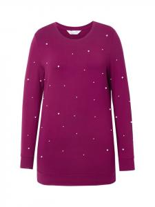 Толстовка MIAMODA Sweatshirt, цвет purpur