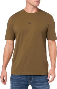 Мужская хлопковая футболка BOSS с логотипом на груди, стандартного кроя, Beech Green