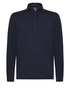Лонгслив Boggi Milano Regular fit Shirt, темно-синий