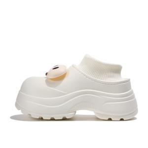 XMISTUO EVA тихие устойчивые к истиранию нескользящие закрытые тапочки женские 8036-5 розово-красные [утепленные ботинки с флисовой подкладкой на пятке]