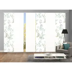 Раздвижная штора набор из 6 шт. Панель с направляющей, 6 шт., раздвижная занавеска с цифровой печатью, набор из 6 шт. AYLA Home Wohnideen, зеленый